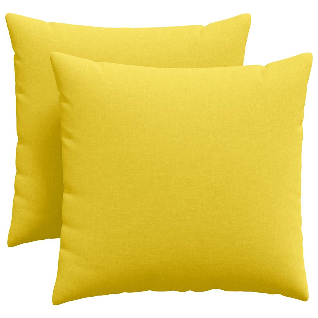 Sofakissen 2 stk. Stoff Helles Gelb 45 x 45 cm