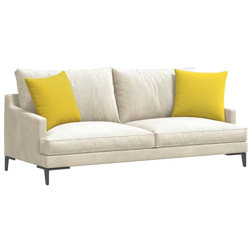 Sofakissen 2 stk. Stoff Helles Gelb 45 x 45 cm