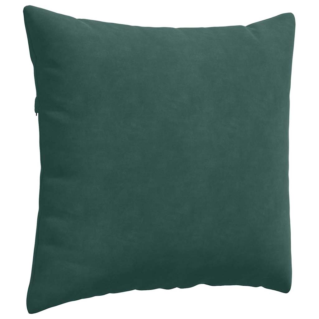 Sofakissen 2 pcs Dunkelgrün 45 x 45 cm Cordstoff