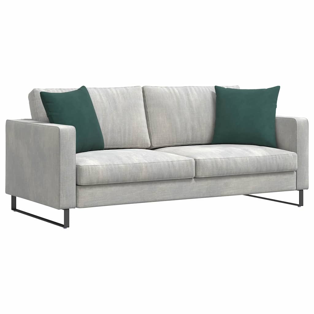 Sofakissen 2 pcs Dunkelgrün 45 x 45 cm Cordstoff