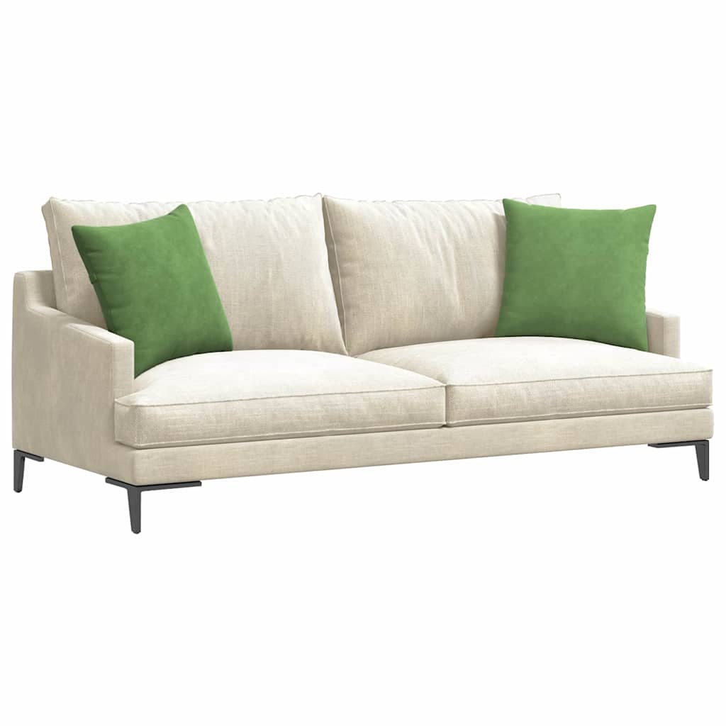 Sofakissen 2 pcs Hellgrün 45 x 45 cm Cordstoff