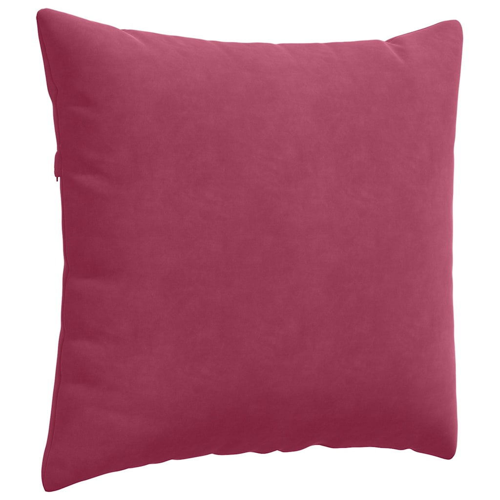 Sofakissen 2 pcs Weinrot 45 x 45 cm Cordstoff