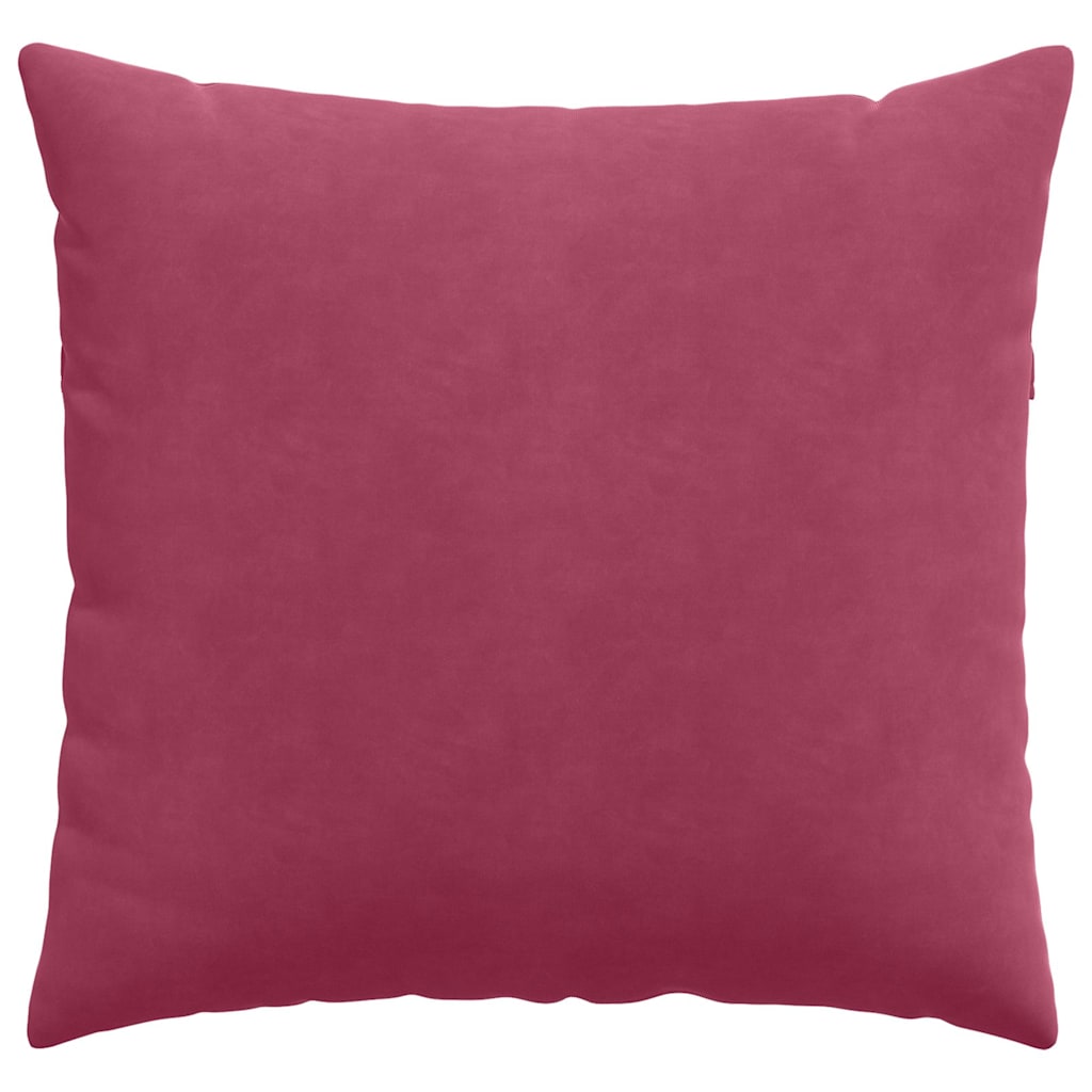 Sofakissen 2 pcs Weinrot 45 x 45 cm Cordstoff