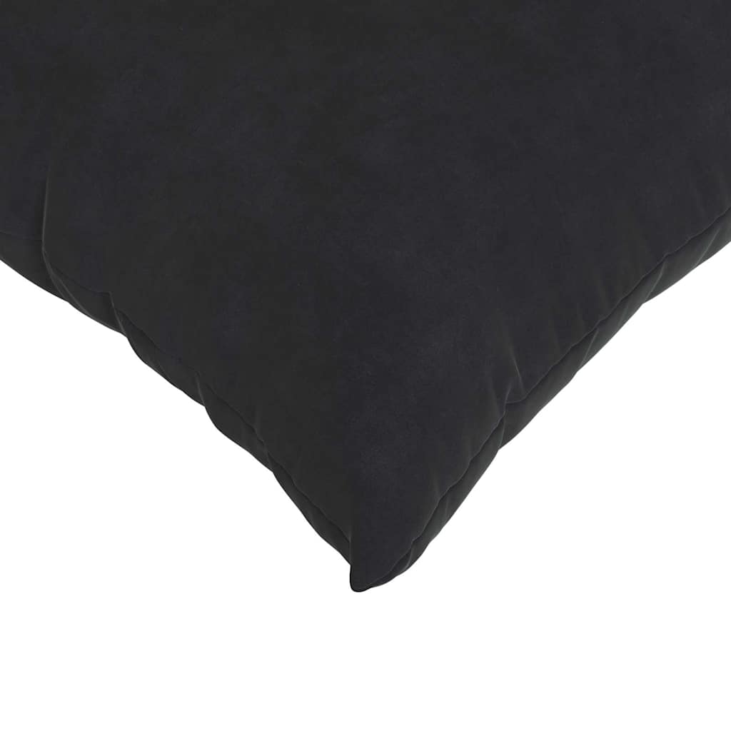 Sofakissen 2 pcs Schwarz 45 x 45 cm Cordstoff