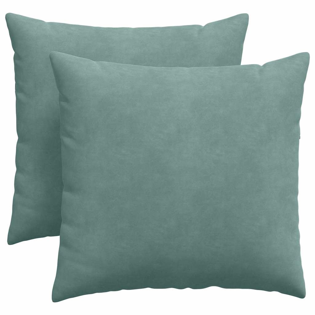 Sofakissen 2 pcs Meergrün 45 x 45 cm Cordstoff