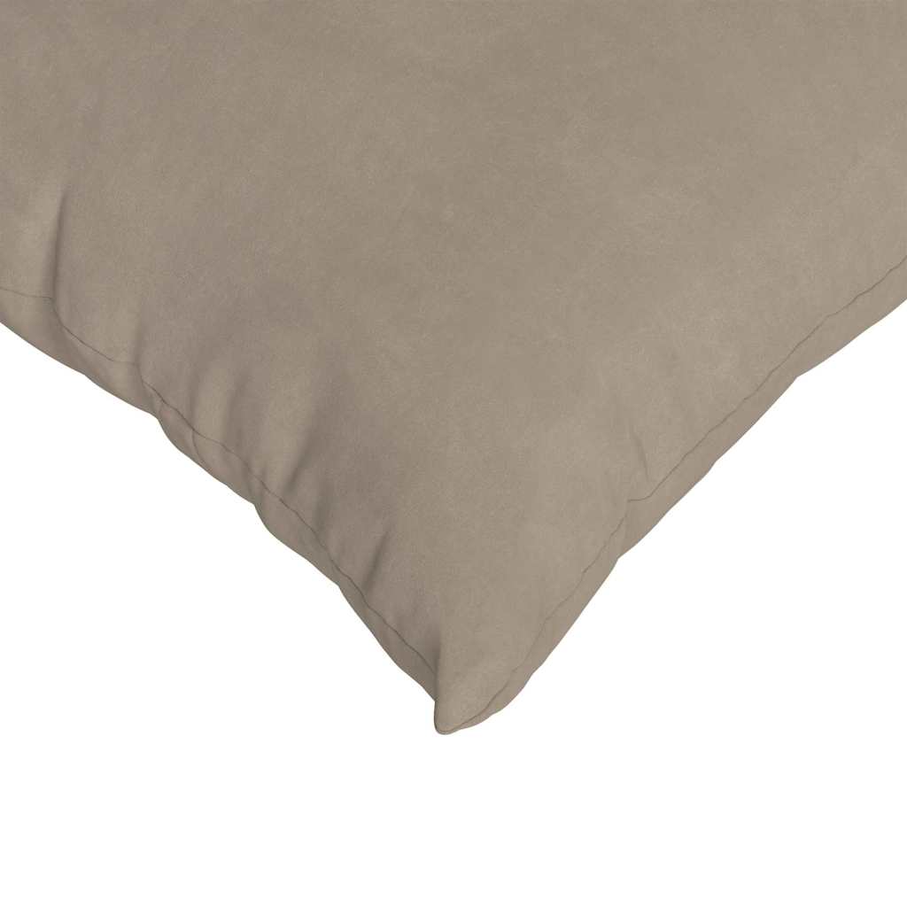 Sofakissen 2 Stk. Stoff Taupe 45 x 45 cm