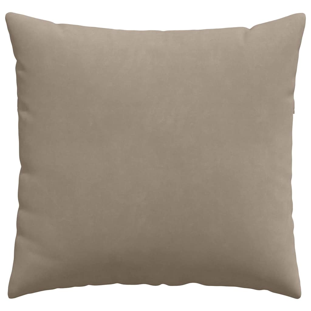 Sofakissen 2 Stk. Stoff Taupe 45 x 45 cm