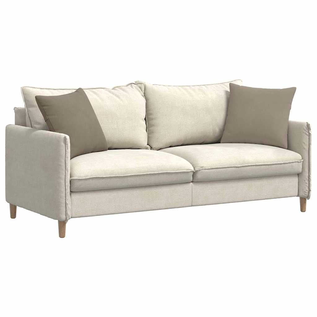 Sofakissen 2 Stk. Stoff Taupe 45 x 45 cm