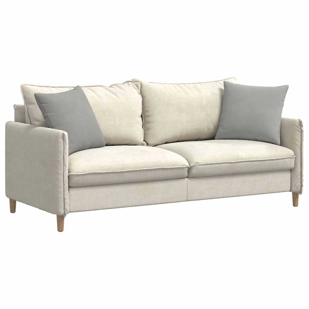 Sofakissen 2 Stk. Stoff Hellgrau 45 x 45 cm
