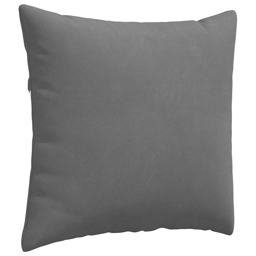 Sofakissen 2 Stk. Stoff Dunkelgrau 45 x 45 cm