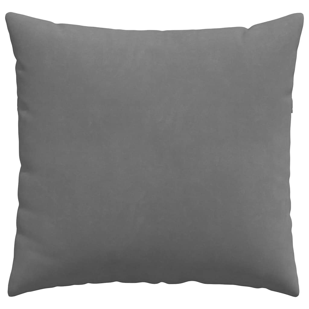 Sofakissen 2 Stk. Stoff Dunkelgrau 45 x 45 cm