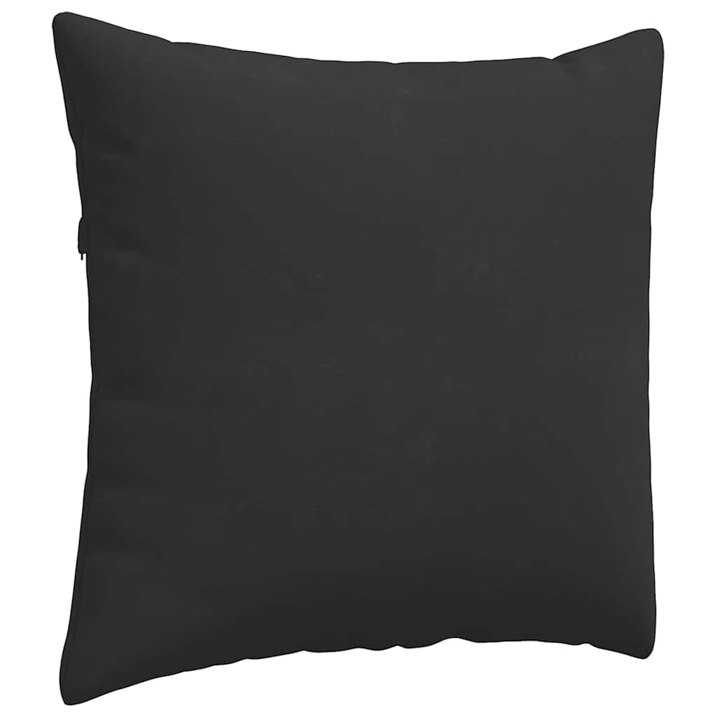Sofakissen 2 Stk. Stoff Schwarz 45 x 45 cm