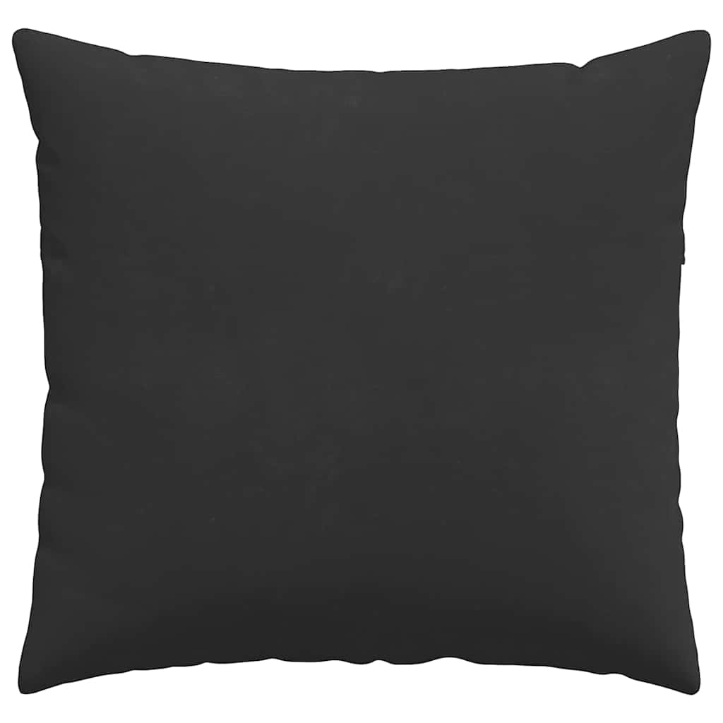 Sofakissen 2 Stk. Stoff Schwarz 45 x 45 cm