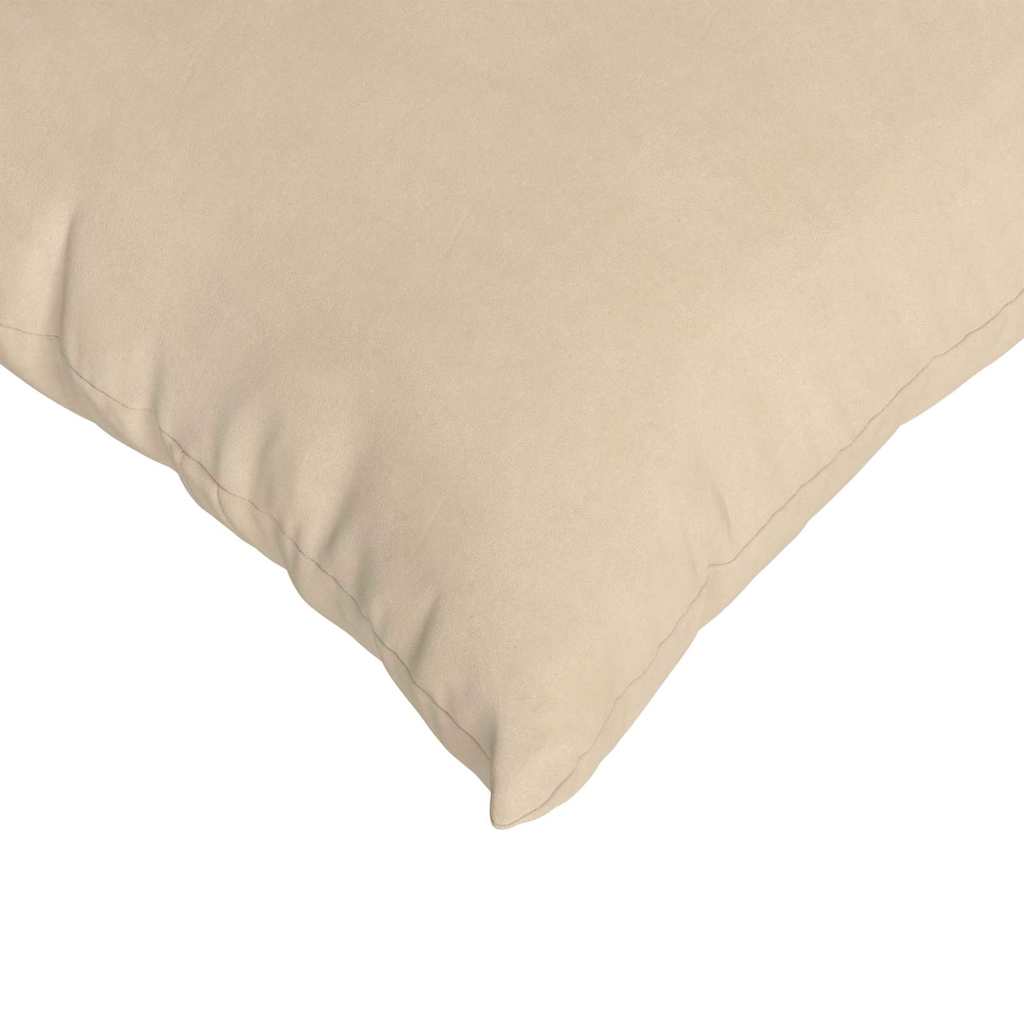 Sofakissen 2 Stk. Stoff Creme 45 x 45 cm