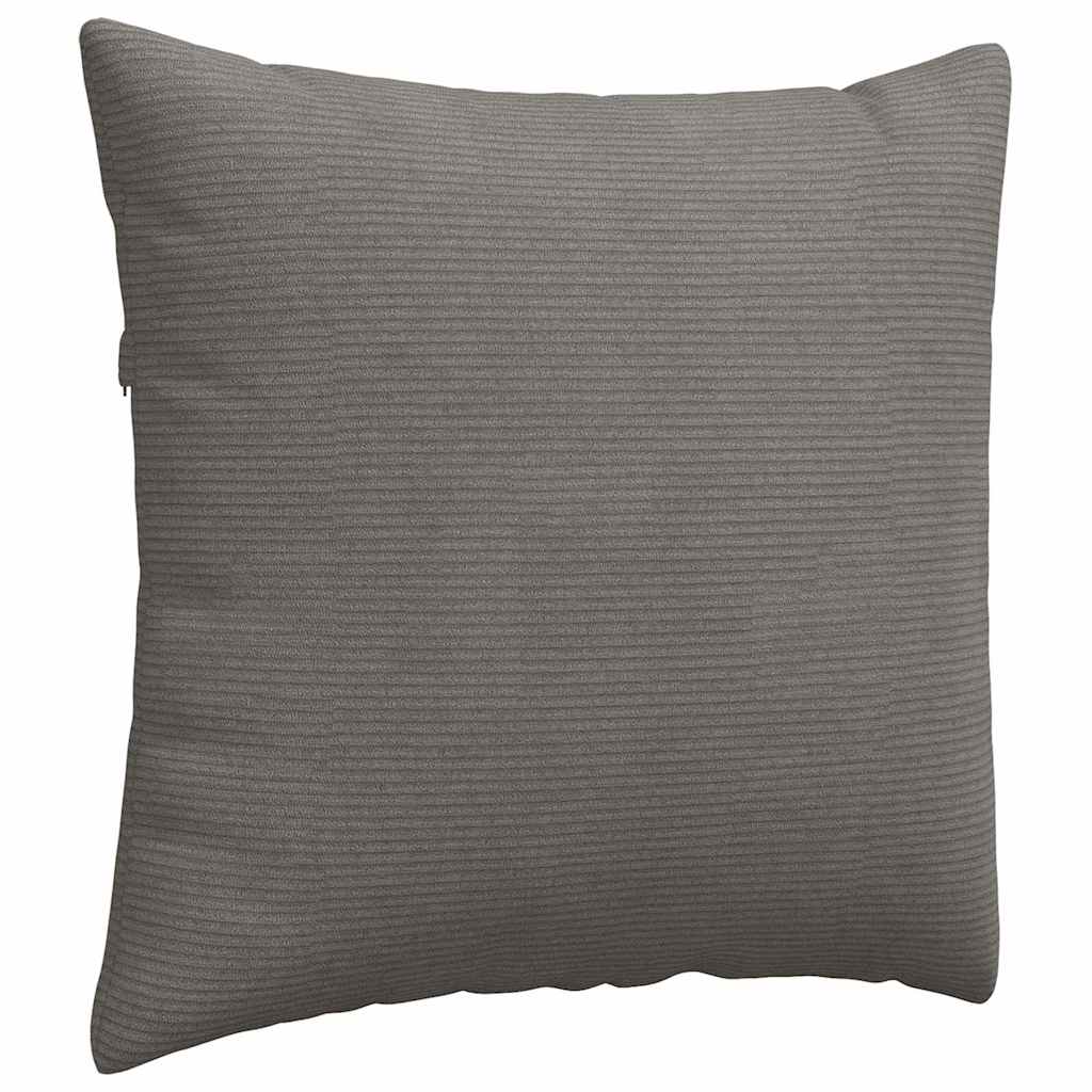 Sofakissen 2 pcs Hellgrau 45 x 45 cm Cordstoff