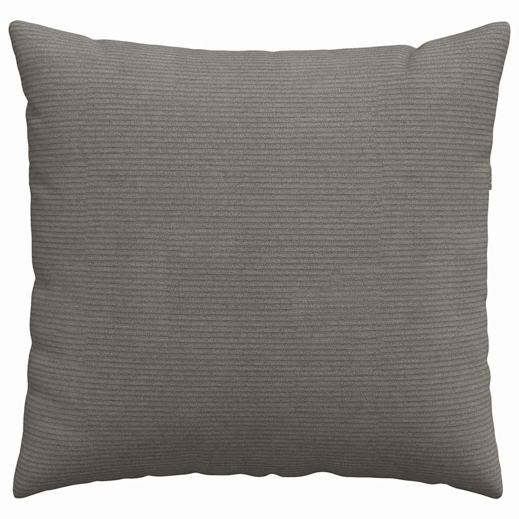 Sofakissen 2 pcs Hellgrau 45 x 45 cm Cordstoff