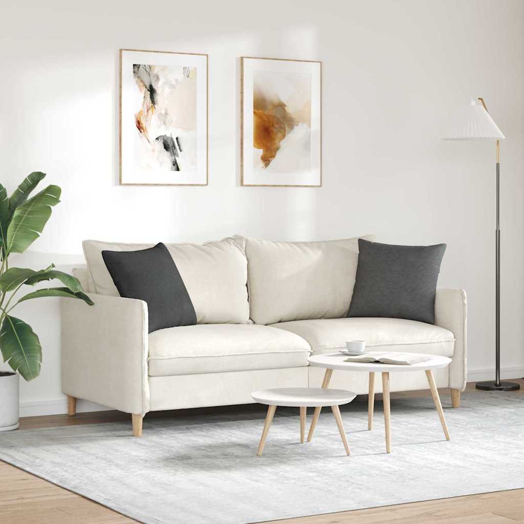 Sofakissen 2 pcs Dunkelgrau 45 x 45 cm Cordstoff