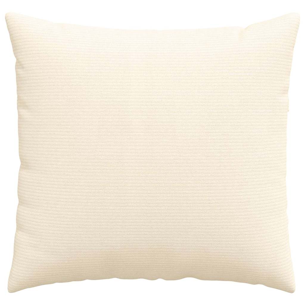 Sofakissen 2 pcs Creme 45 x 45 cm Cordstoff