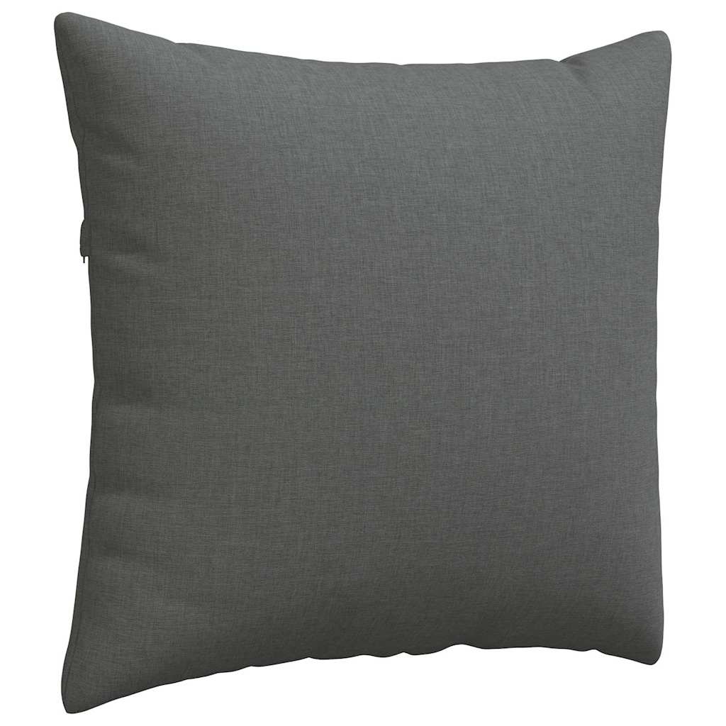 Sofakissen 2 stk. Stoff Dunkelgrau 50 x 50 cm
