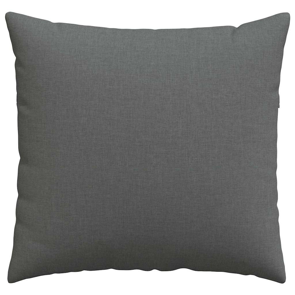 Sofakissen 2 stk. Stoff Dunkelgrau 50 x 50 cm