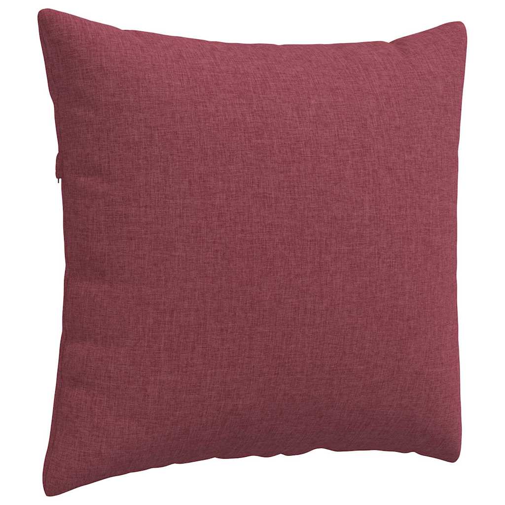 Sofakissen 2 stk. Stoff Weinrot 50 x 50 cm