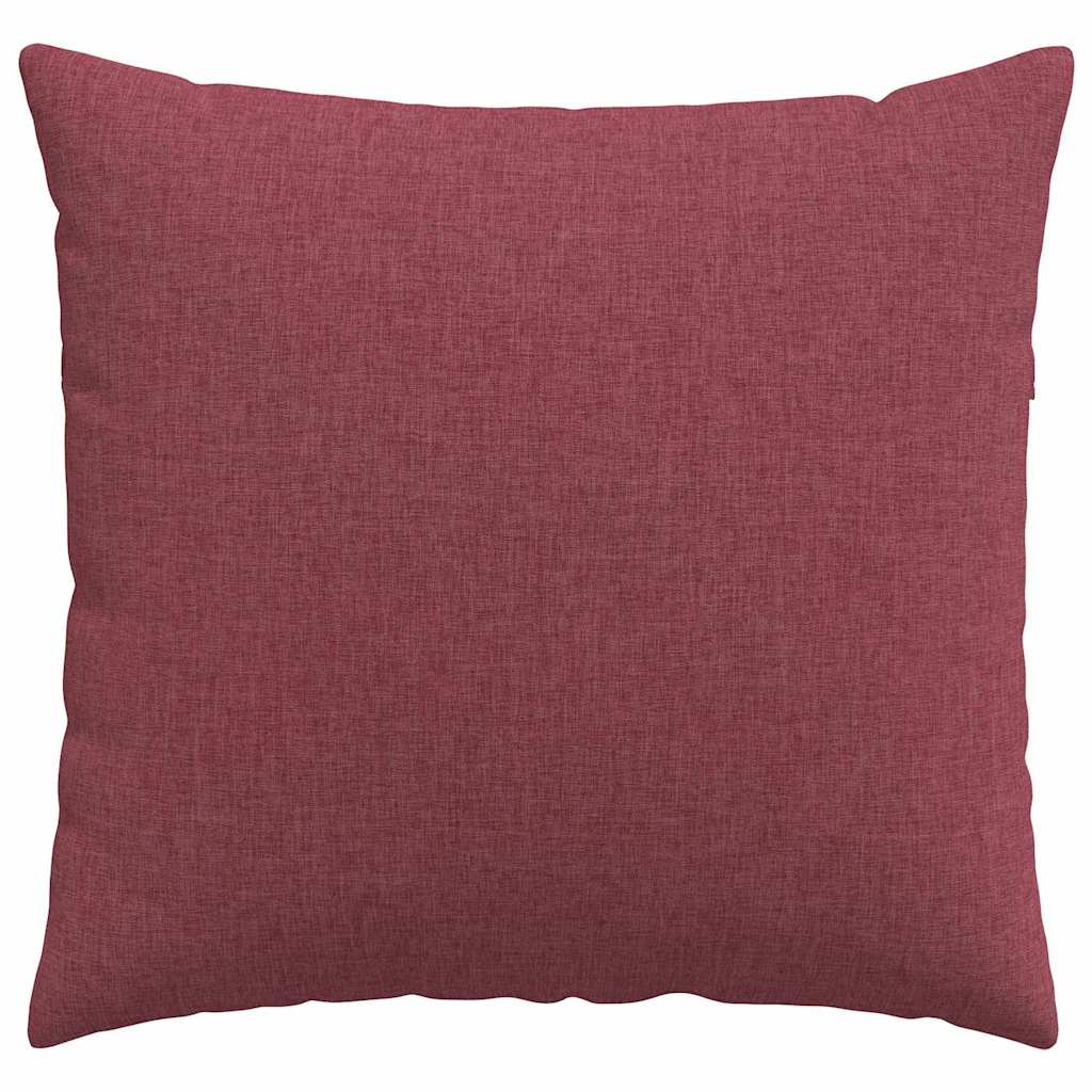 Sofakissen 2 stk. Stoff Weinrot 50 x 50 cm
