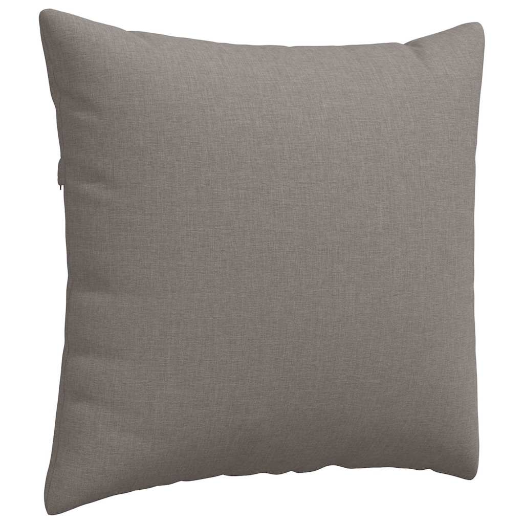 Sofakissen 2 stk. Stoff Taupe 50 x 50 cm