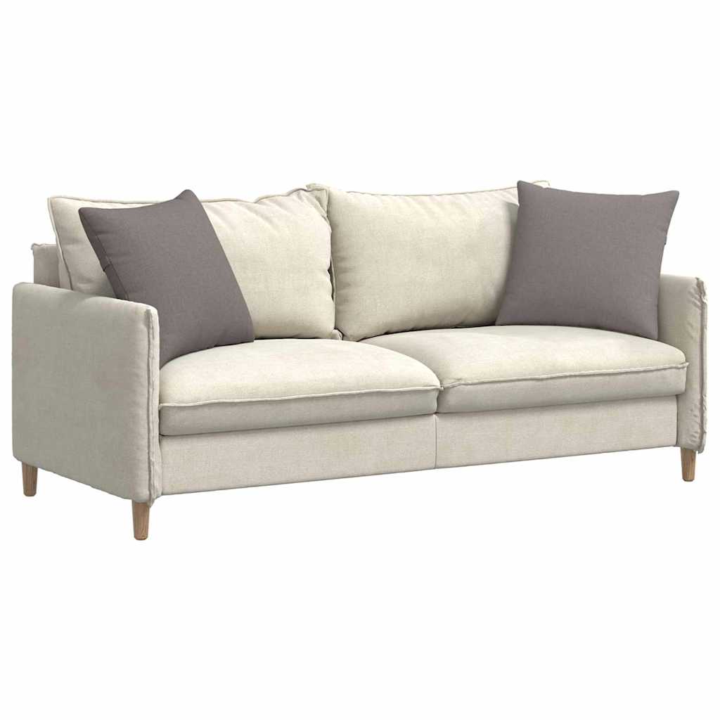 Sofakissen 2 stk. Stoff Taupe 50 x 50 cm