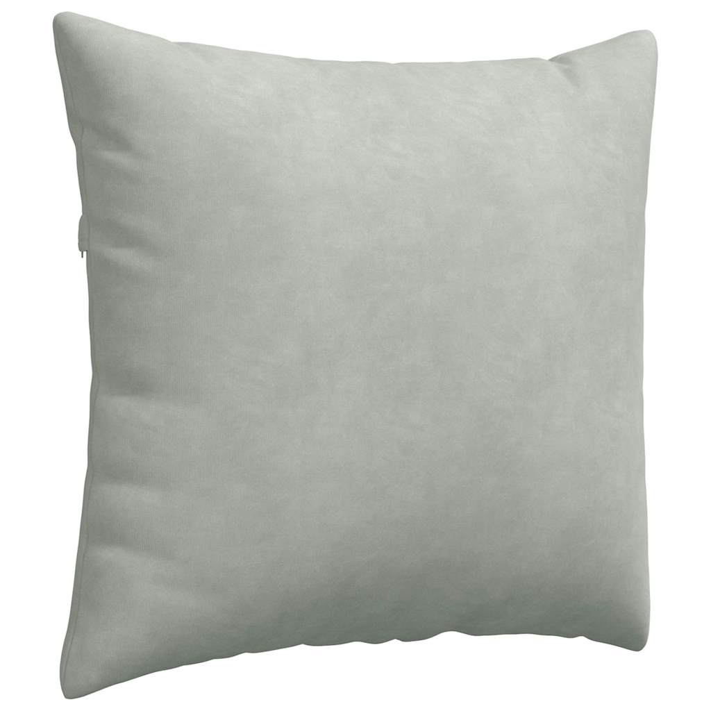 Sofakissen 2 pcs Hellgrau 50 x 50 cm Cordstoff