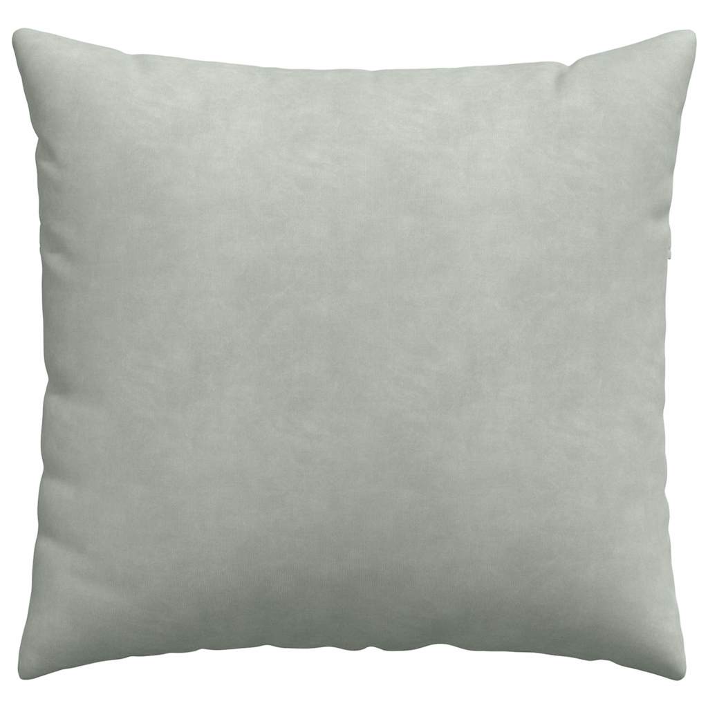 Sofakissen 2 pcs Hellgrau 50 x 50 cm Cordstoff