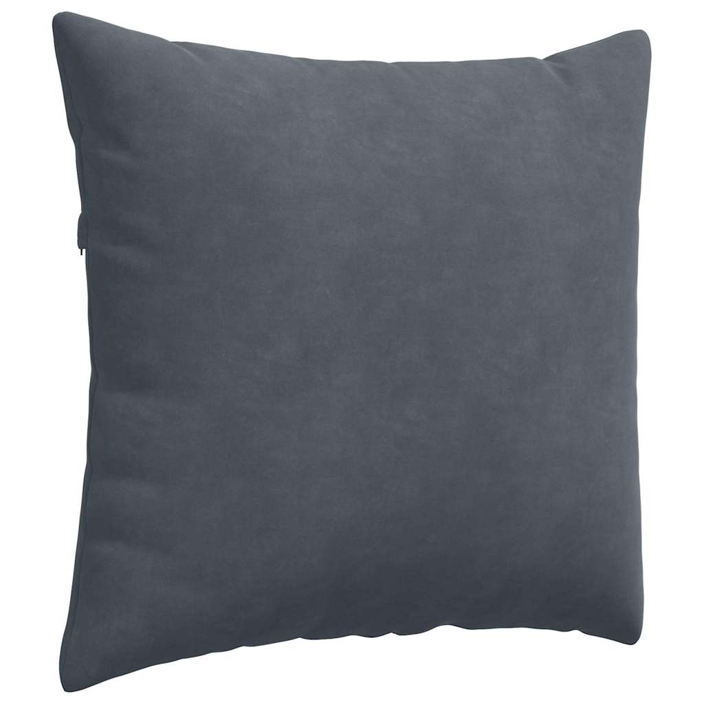 Sofakissen 2 pcs Dunkelgrau 50 x 50 cm Cordstoff