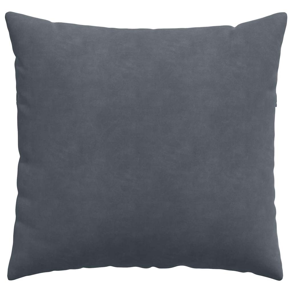 Sofakissen 2 pcs Dunkelgrau 50 x 50 cm Cordstoff