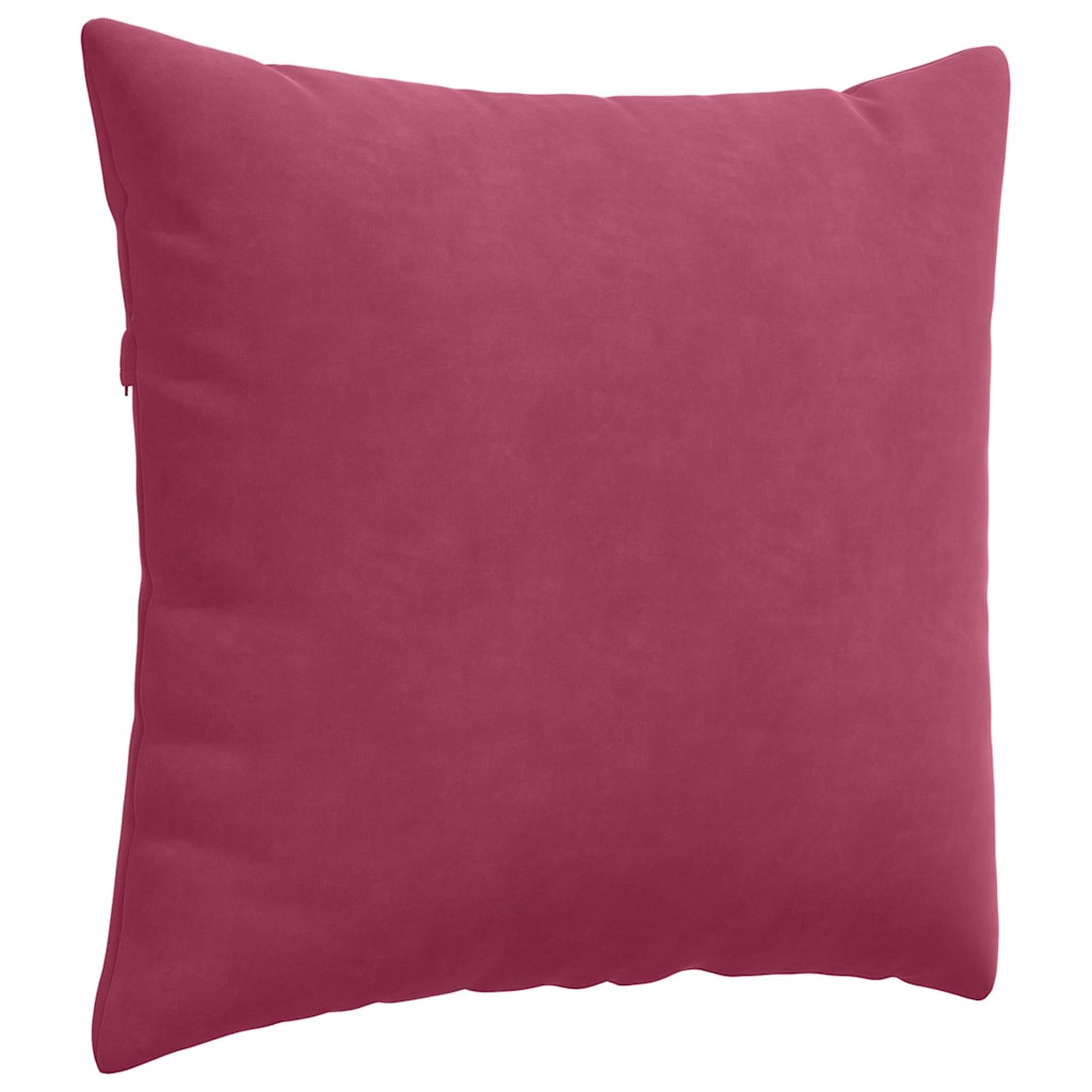Sofakissen 2 pcs Weinrot 50 x 50 cm Cordstoff