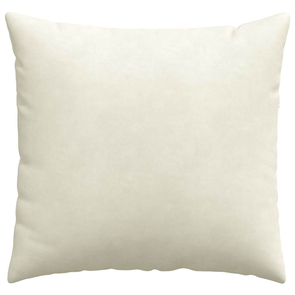 Sofakissen 2 pcs Creme 50 x 50 cm Cordstoff