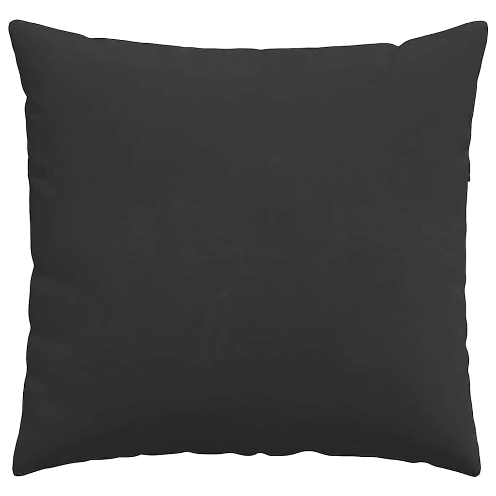 Sofakissen 2 Stk. Stoff Schwarz 50 x 50 cm