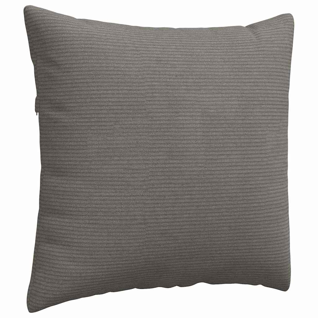 Sofakissen 2 pcs Hellgrau 50 x 50 cm Cordstoff