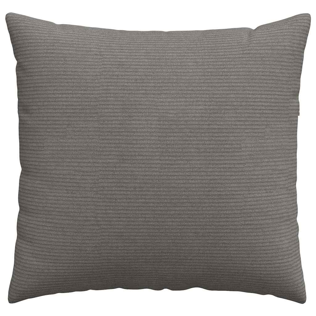 Sofakissen 2 pcs Hellgrau 50 x 50 cm Cordstoff
