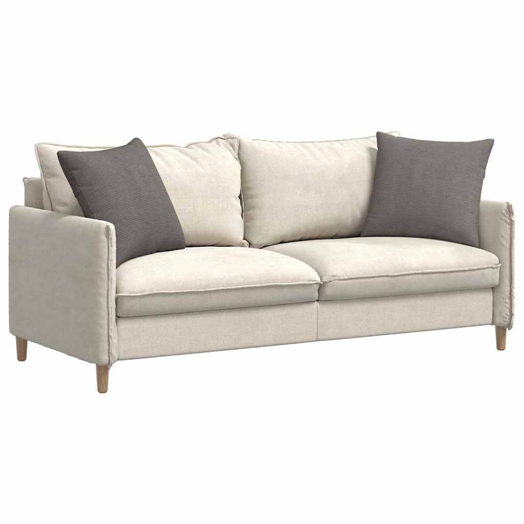 Sofakissen 2 pcs Hellgrau 50 x 50 cm Cordstoff