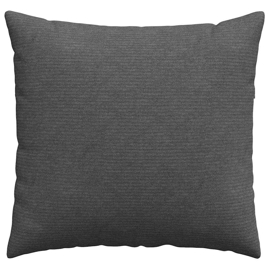 Sofakissen 2 pcs Dunkelgrau 50 x 50 cm Cordstoff