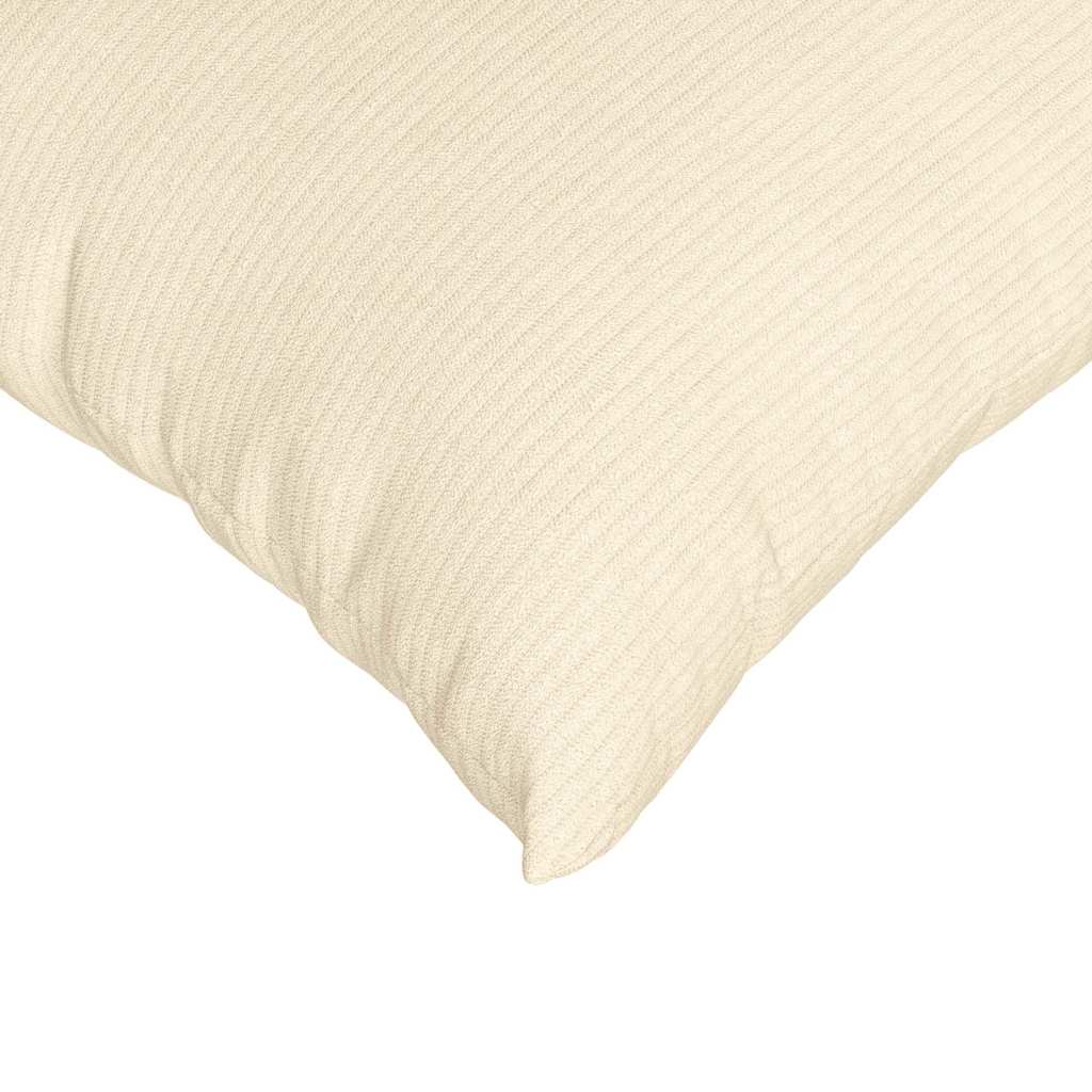 Sofakissen 2 pcs Creme 50 x 50 cm Cordstoff
