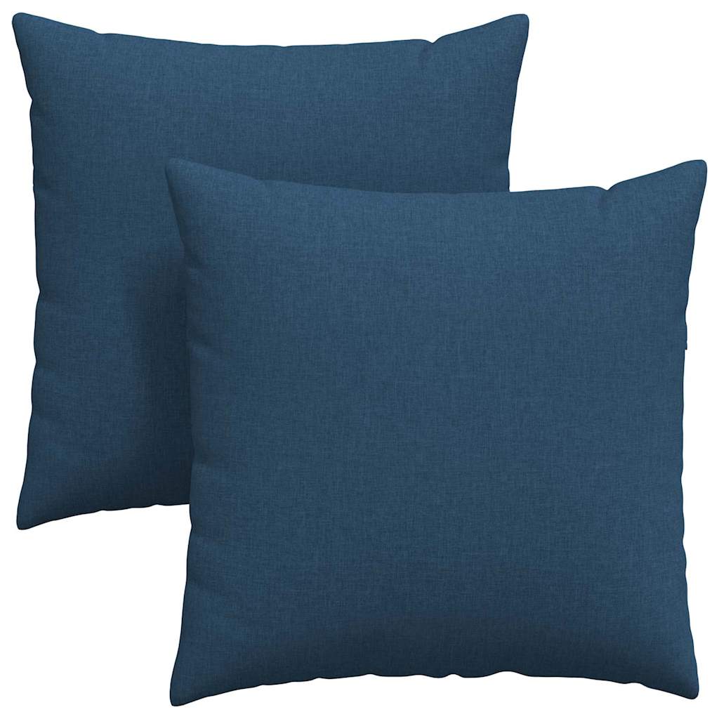 Sofakissen 2 stk. Stoff Blau 60 x 60 cm