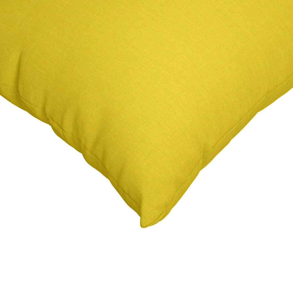Sofakissen 2 stk. Stoff Helles Gelb 60 x 60 cm