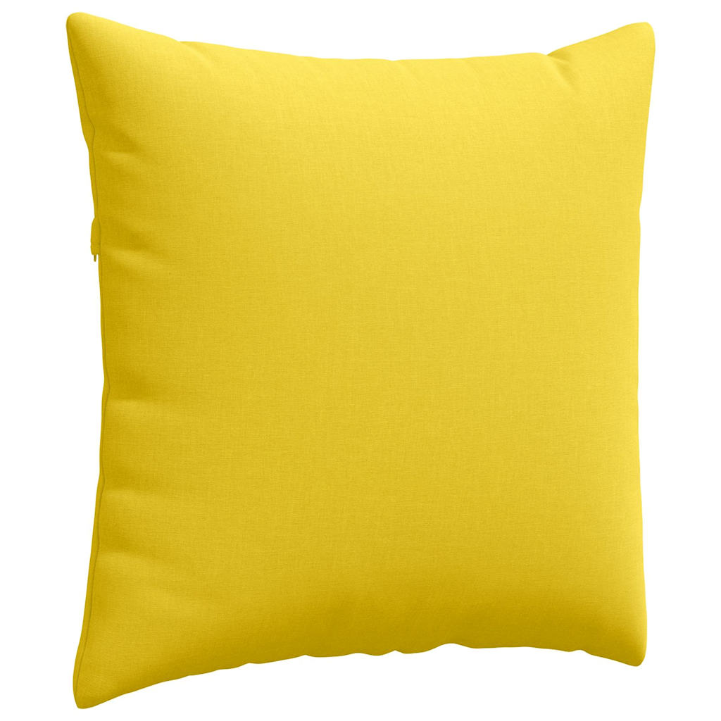 Sofakissen 2 stk. Stoff Helles Gelb 60 x 60 cm