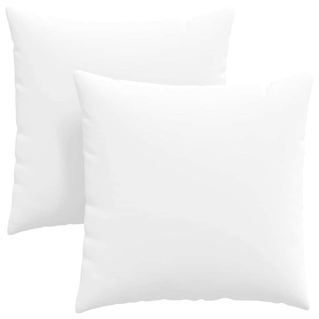 Sofakissen 2 stk. Stoff Weiß 60 x 60 cm