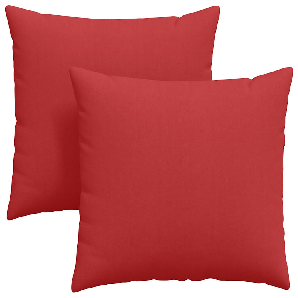 Sofakissen 2 Stk. Stoff Rot 60 x 60 cm