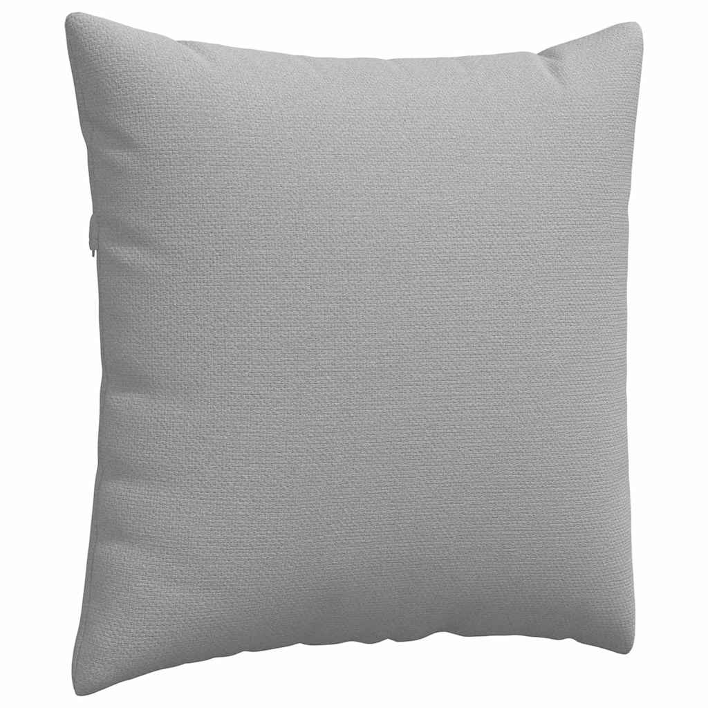 Sofakissen 2 stk. Stoff Wolkengrau 60 x 60 cm