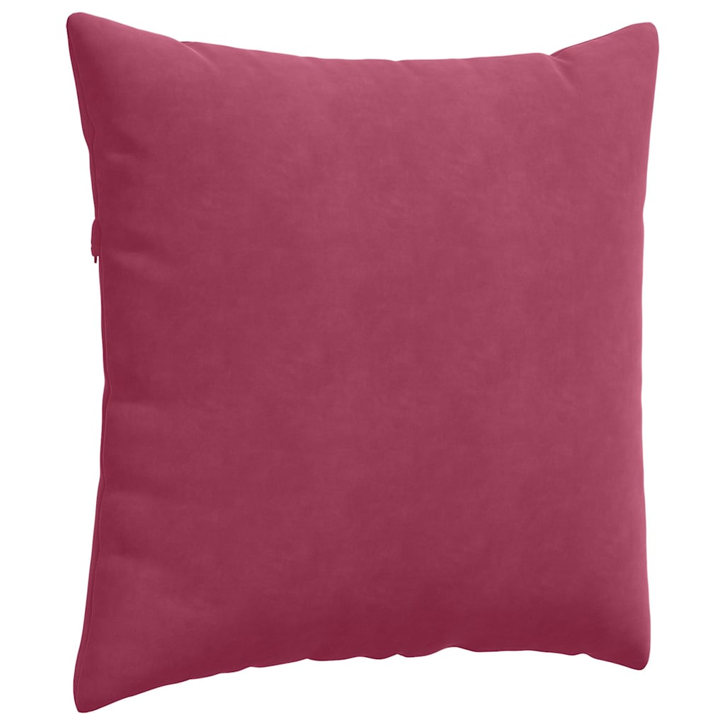 Sofakissen 2 pcs Weinrot 60 x 60 cm Cordstoff