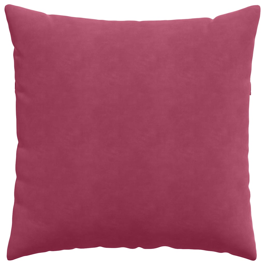 Sofakissen 2 pcs Weinrot 60 x 60 cm Cordstoff