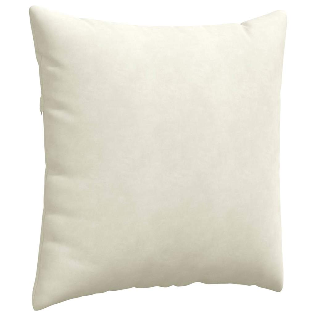 Sofakissen 2 pcs Creme 60 x 60 cm Cordstoff