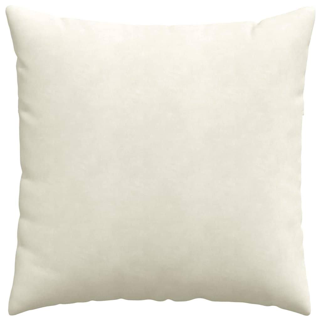 Sofakissen 2 pcs Creme 60 x 60 cm Cordstoff